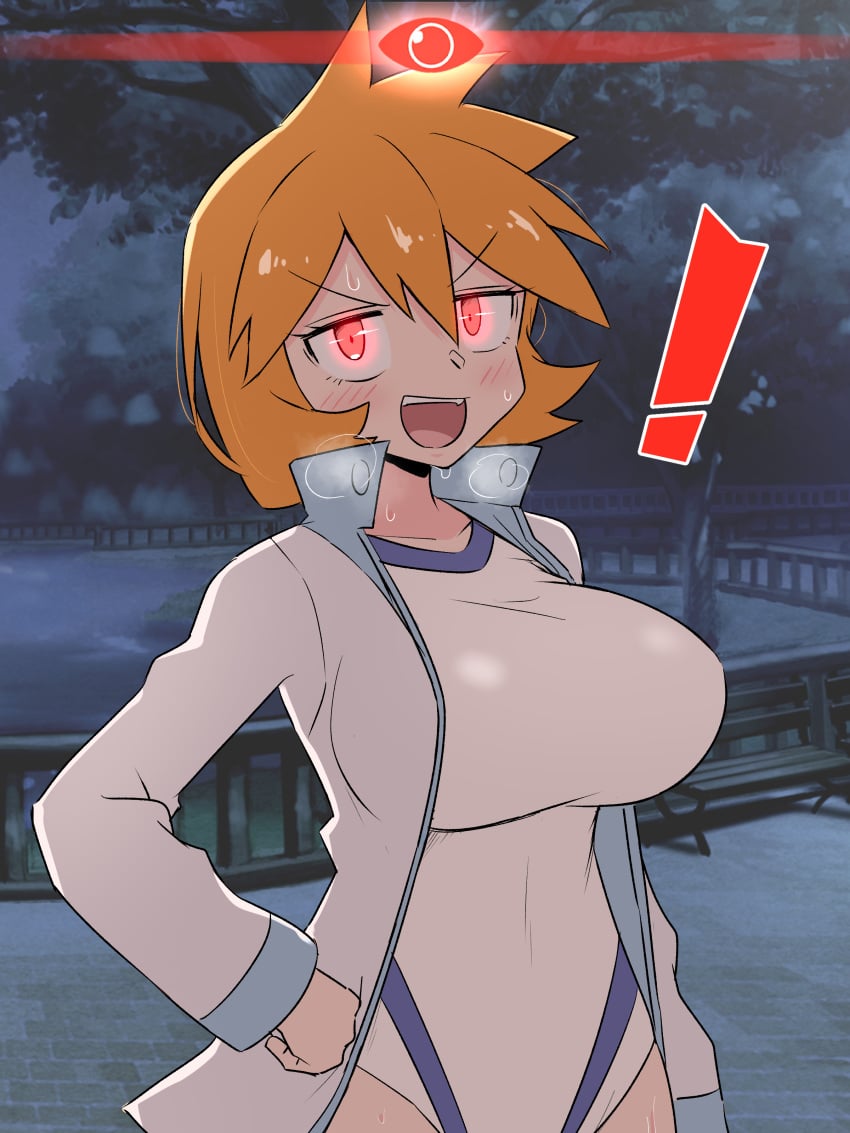 ! 1girls 2023 alpha_pokémon alpha_pokegirl bell_haircut bench big_breasts blush blush_lines blushing_at_viewer breasts busty clothing glowing_eyes hand_on_hip kasumi_(pokemon) kurachi_mizuki looking_at_viewer night nintendo open_mouth orange_hair plump_breasts pokemon pokemon_hgss pokemon_legends:_arceus pokemon_rgby red_eyes short_hair short_orange_hair solo sweat sweaty thick_thighs white_skin