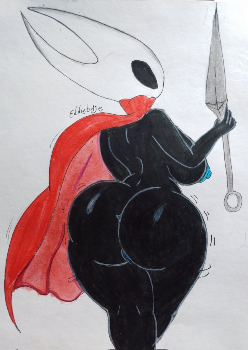 1girls areolae ass big_ass big_breasts black_body breasts ebrije eddiebrije female female_only hollow_knight hornet_(hollow_knight) naked naked_female nipples nude nude_female sideboob solo solo_female