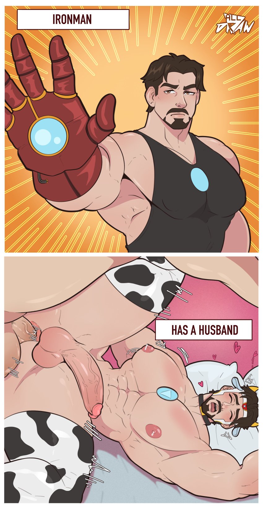 all_draw cow_outfit gay gay_sex iron_man marvel marvel_cinematic_universe marvel_comics tony_stark