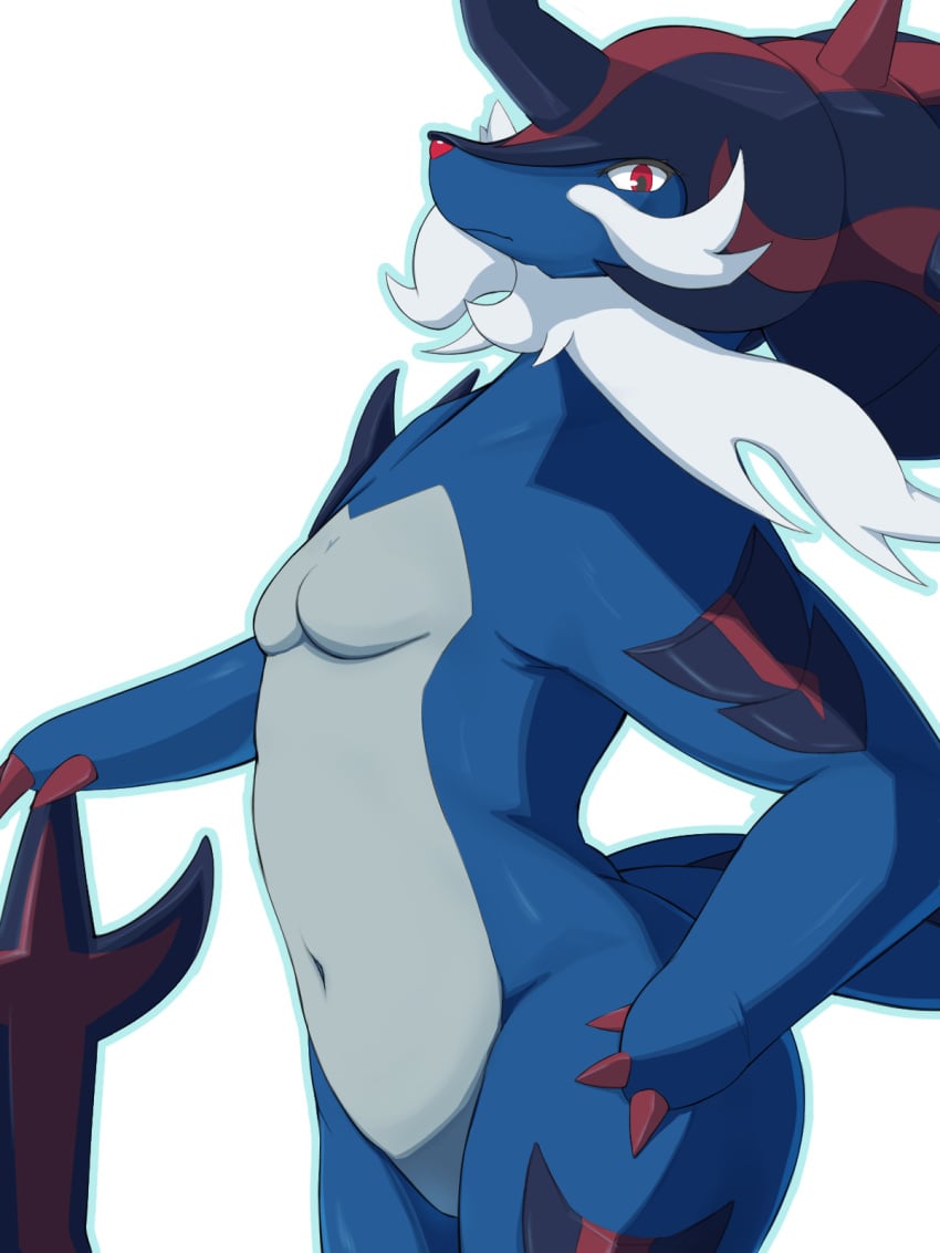 big_breasts breasts female hisuian_samurott mokeee57 pokémon_(species) pokemon samurott thick_thighs wide_hips