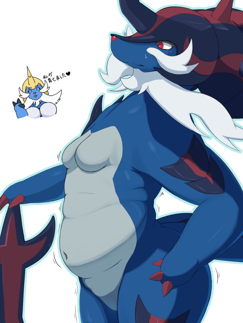 big_breasts breasts chubby female hisuian_samurott mokeee57 pokémon_(species) pokemon samurott thick_thighs wide_hips