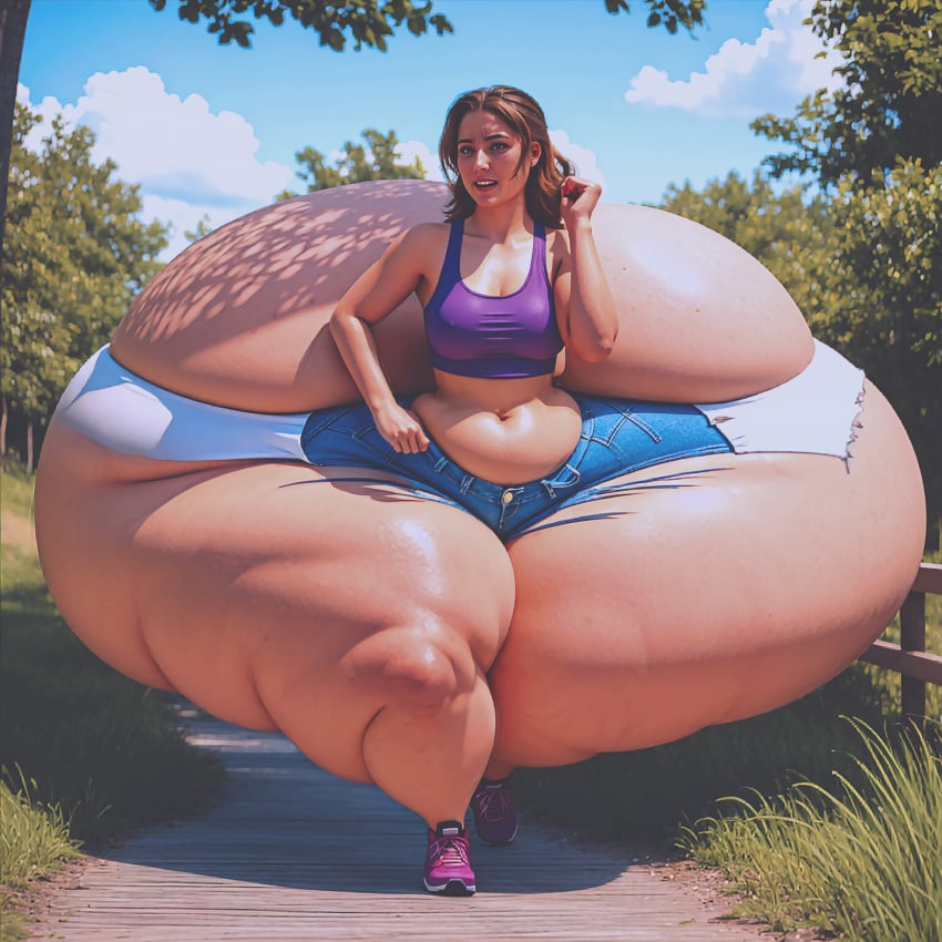 ai_generated ass_bigger_than_body ass_bigger_than_head ass_bigger_than_torso enormous_ass gigantic_ass hyper hyper_ass iceberg_body_shape jackd22 jogger massive_ass meat_wall_(body_type)