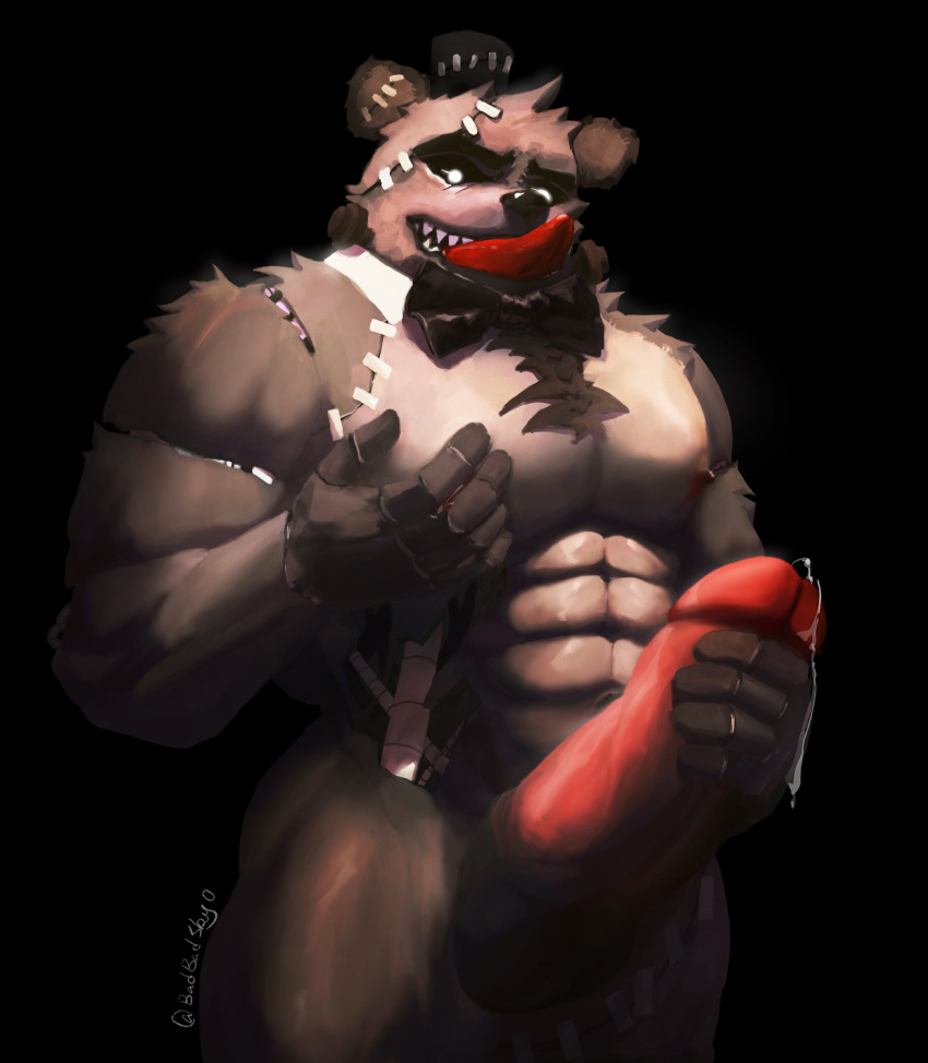 1boy 1male 2022 abs animatronic anthro anthro_focus anthro_only anthro_solo badbadsky0 bear big_cock big_penis black_nose bow_tie bowtie chest_hair chest_tuft completely_nude completely_nude_male cracked_skin cracks digital_drawing_(artwork) digital_media_(artwork) dreadbear erect_penis erection exposed_endoskeleton fangs five_nights_at_freddy's five_nights_at_freddy's:_help_wanted furry furry_male furry_only glans grabbing_own_penis grabbing_penis hairy_chest hand_on_penis headgear headwear holding_penis huge_cock humanoid_genitalia humanoid_penis looking_at_viewer machine male male_anthro male_focus male_only mammal mammal_humanoid mostly_nude muscles muscular muscular_anthro muscular_arms muscular_male navel nipples nude nude_male pecs pectorals penile penis_grab precum precum_drip precum_on_penis precum_string robot sharp_teeth simple_background smile smiley_face smiling smiling_at_viewer solo solo_anthro solo_focus solo_in_panel solo_male stitch_(sewing) thick_penis tongue tongue_out top_hat ursid ursid_humanoid