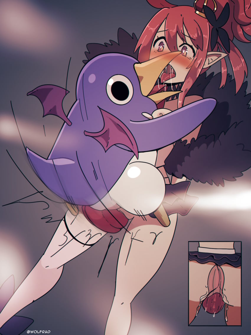 breasts disgaea disgaea_5 hasselnut large_breasts nippon_ichi_software prinny seraphina_(disgaea) sex vaginal_penetration wolfgang_bang x-ray zoophilia