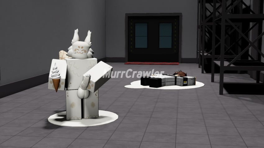 3d :3 artist_name furry furry_ears gay kaiju_paradise male_focus male_only murrcrawler paws roblox roblox_game robloxian self_upload sprinklekit_(kaiju_paradise) stroking_penis tagme watermark