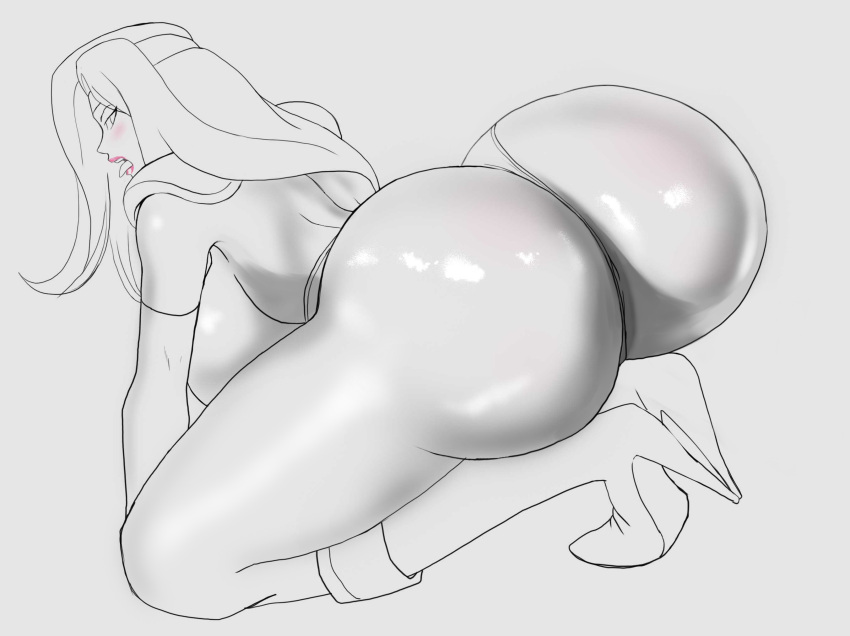 ass big_ass big_breasts bimbo breasts bursting_ass bursting_breasts celes_chere final_fantasy final_fantasy_vi gigantic_ass gigantic_breasts highres huge_ass huge_breasts hyper_ass hyper_breasts large_ass large_breasts leotard long_hair massive_ass massive_breasts milf monochrome thick_thighs thighs thong_leotard wide_hips zetarok