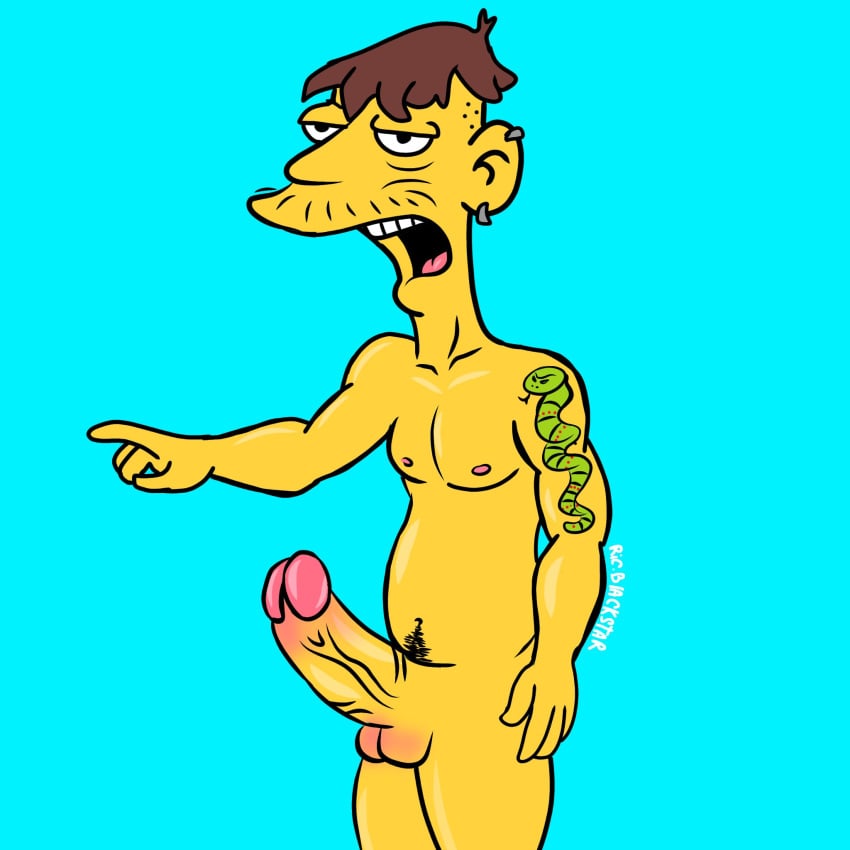 balls cletus_spuckler erection human male male_only penis ricblackstar solo the_simpsons toony