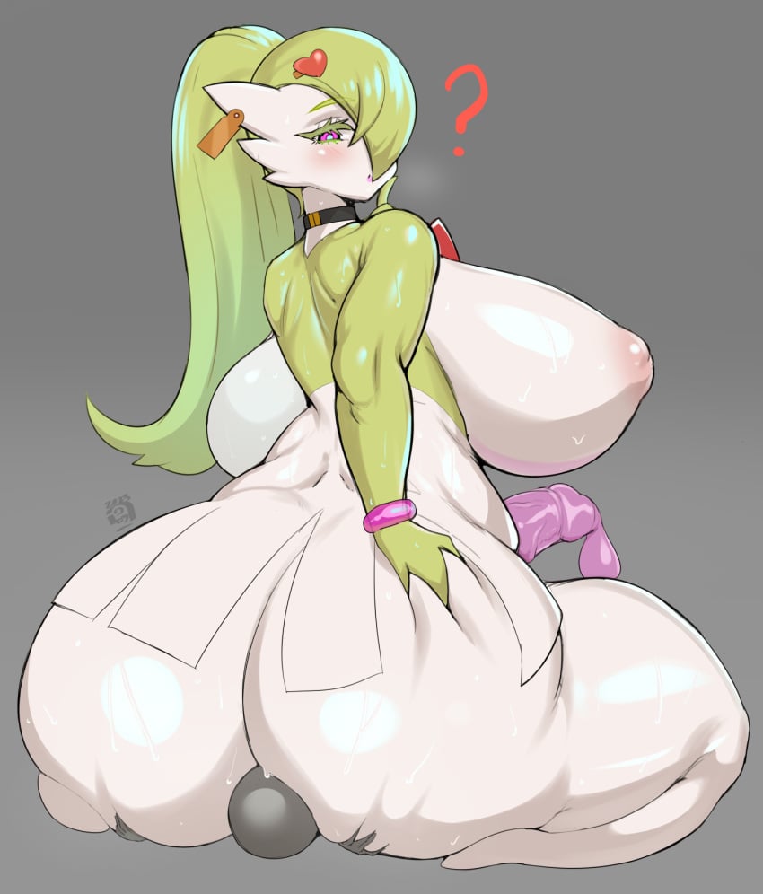 1futa 2023 ambiguous_gender ass ass_grab blush breasts choker collar completely_nude condom condom_on_penis cum earrings erection furry futa_focus futa_giantess futanari gaikiken gardevoir giantess grabbing_own_ass green_hair hair_over_one_eye highres huge_ass huge_breasts huge_cock inverted_nipples jewelry large_breasts large_penis linnea_(gaikiken) looking_back mini_giantess naked_choker nintendo nipples nude nude_futanari penis piercing pink_eyes pokemon pokemon_(species) ponytail sitting sitting_on_face sitting_on_person size_difference solo_focus sweat thick_thighs thighs unaware_buttcrush wide_hips