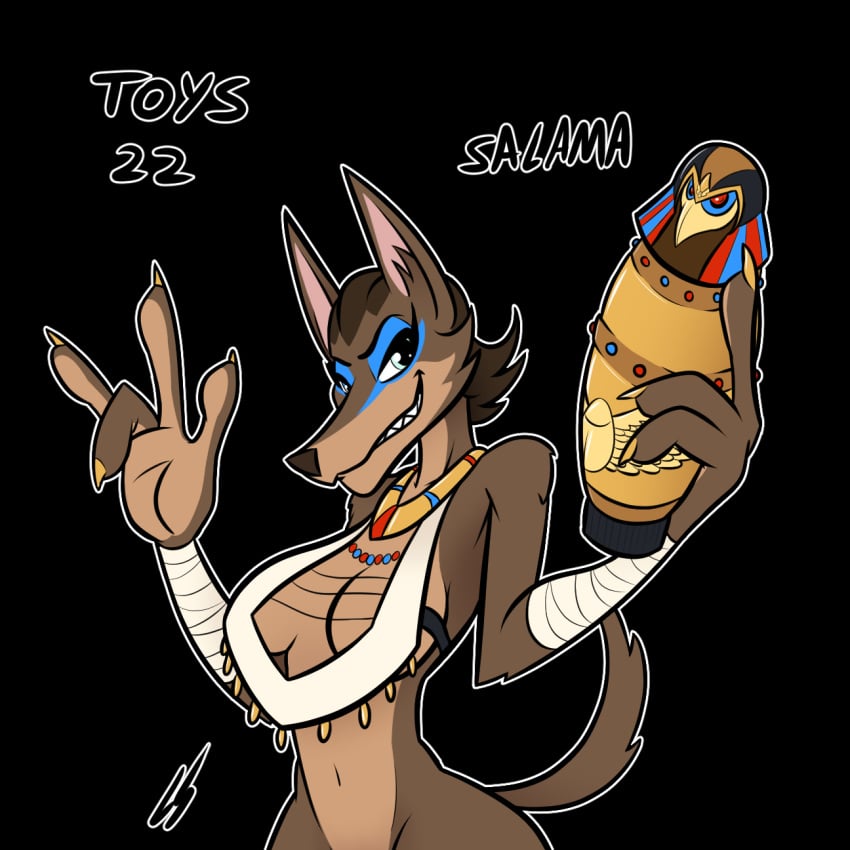 brown_fur dildo drunken_tales egyptian egyptian_female jackal lord_sarloc oc page_22 salama_(drunken_tales) sextember tail toys urn