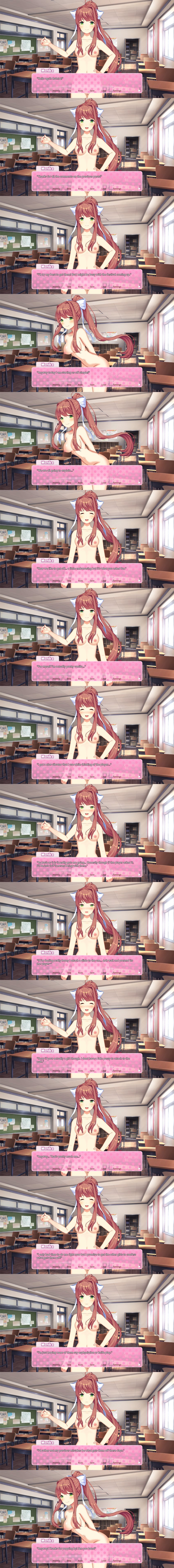 comic dialogue doki_doki_literature_club english_text moca_1atte monika_(doki_doki_literature_club) naked panels sprite tagme text text_box