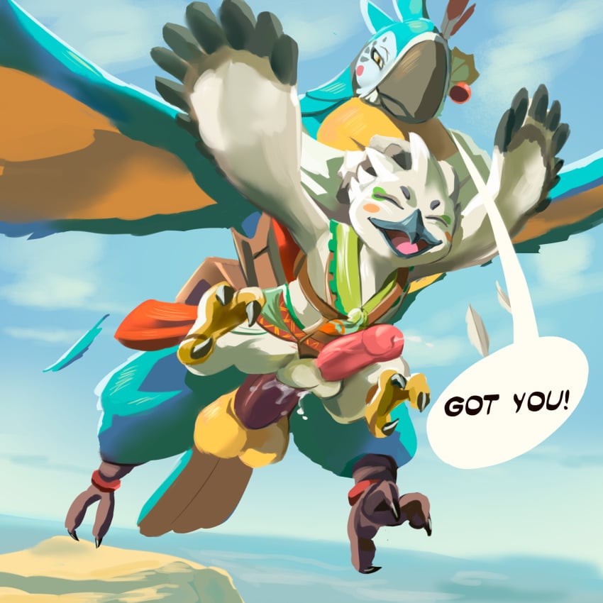 anal anal_sex avian bird breath_of_the_wild cub cum cum_inside flying flying_sex gay gay_sex kass_(zelda) male male/male male_only nintendo penis sex tagme tears_of_the_kingdom the_legend_of_zelda tulin_(zelda) yaoi