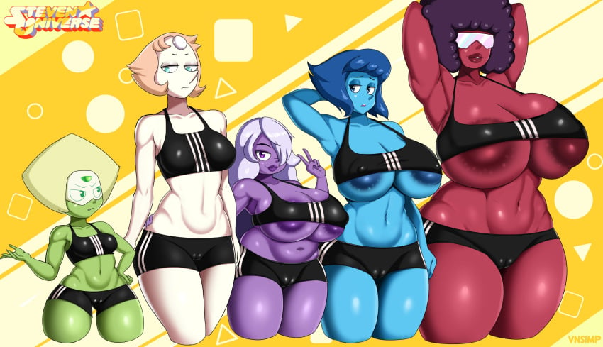 2020s 2023 5_fingers 5girls amethyst_(steven_universe) areola areolae areolae_slip armpit armpits arms_up artist_logo ass belly belly_button big_areola big_areolae big_breasts big_lips big_nipples big_thighs black_shorts blue_body blue_hair blue_nipples breasts breasts_bigger_than_head camel_toe cameltoe cartoon_network chubby chubby_belly chubby_female curly_hair eyes_half_open eyewear feet_out_of_frame female female_only garnet_(steven_universe) gem_(species) glistening glistening_body glistening_eyes glistening_skin green_body hand_behind_head hand_on_another's_ass hand_on_hip hands_behind_head huge_areolae huge_boobs huge_breasts huge_nipples huge_thighs humanoid lapis_lazuli_(steven_universe) large_areolae large_breasts large_thighs looking_at_another looking_at_viewer looking_down looking_up medium_support_(meme) meme meme_attire mouth multiple_girls muscular_arms muscular_female navel nipples nipples_visible_through_clothing open_mouth orange_hair peace_sign pearl_(steven_universe) peridot_(steven_universe) pointy_nose purple_body purple_hair purple_nipples pussy pussy_line pussy_visible_through_clothes red_body red_nipples sagging_breasts shadow shiny shiny_belly shiny_breasts shiny_clothes shiny_eyes shiny_hair shiny_lips shiny_nipples shiny_skin shiny_thighs short_hair shorts smiling smug steven_universe take_your_pick teeth thick_thighs thighs thin_female thin_waist thunder_thighs toned_stomach tongue top_heavy tummy vagina vagina_visible_through_clothing vn_simp vns2imp wardrobe_malfunction white_body white_hair wide_hips yellow_hair