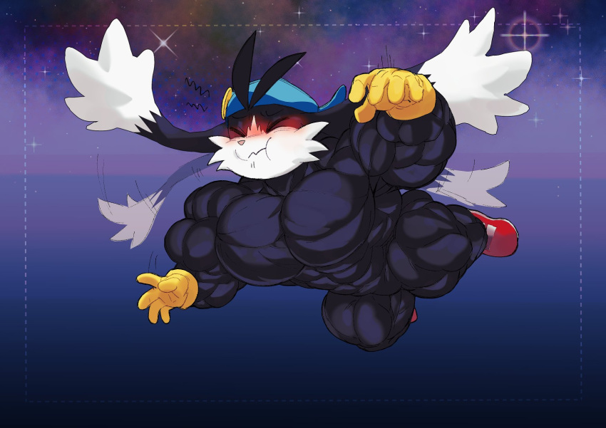 bodybuilder crimsonrabbit furry male male_only muscles muscular muscular_arms muscular_male muscular_thighs shortstack