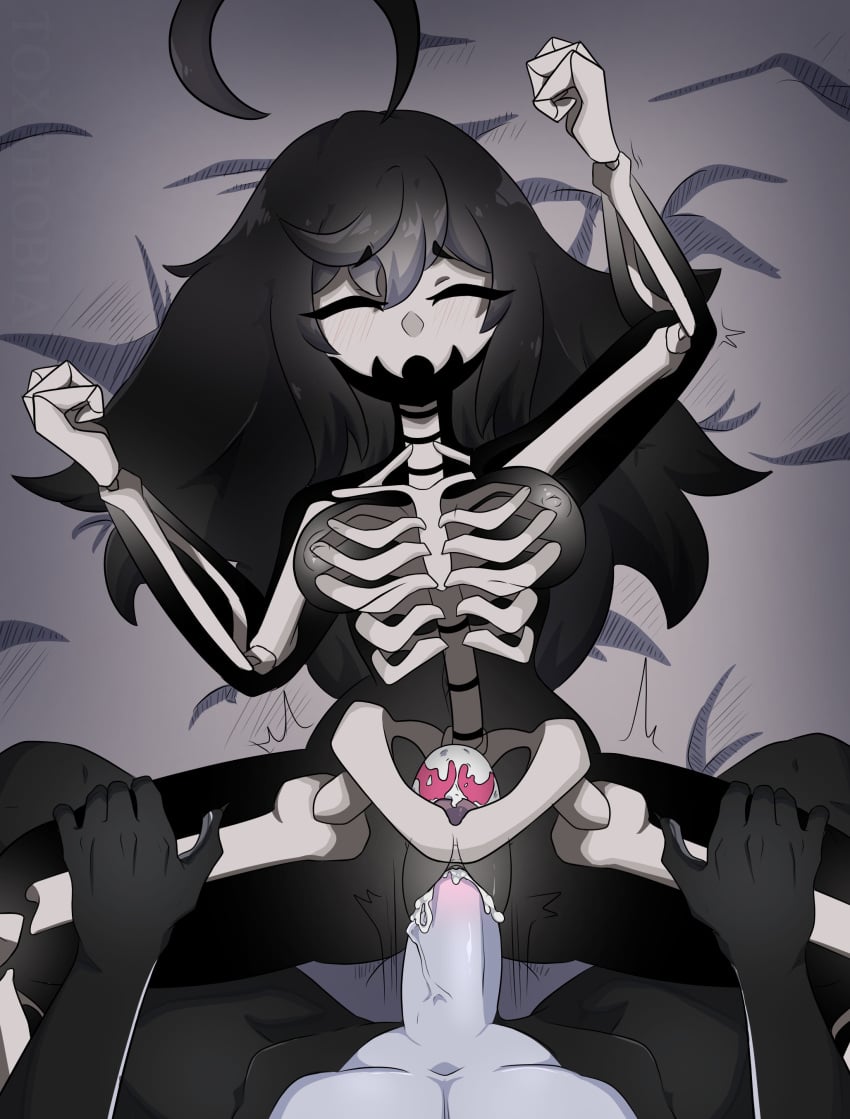 bone bones creaming creampie_alt creamy_pussy cum cum_in_pussy cum_inside cum_on_body cum_on_penis missionary missionary_pose missionary_position missionary_sex missionary_style on_back on_top selene_the_skeleton skeleton toxphobia transparent veiny_penis x-ray xray_view