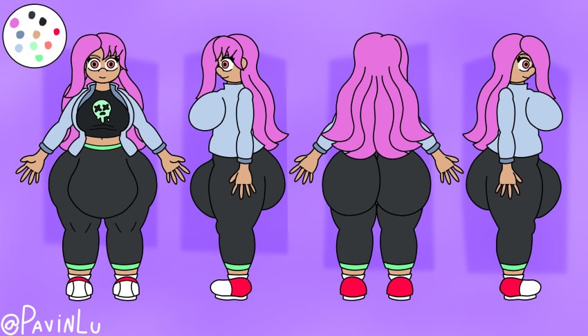 1futa ass_bigger_than_body ass_bigger_than_head ass_focus ass_grab ass_out ass_visible_through_thighs balls big_ass big_balls big_breasts big_penis big_thighs breasts bubble_ass bubble_butt bulge bulge_through_clothing butt_bigger_than_body character_sheet clothed clothing cock dat_ass fringe front_view fully_clothed futa_only futanari futasub heather_celeritas huge_ass huge_cock hyper_balls hyper_penis jacket light_skin long_hair original_character pavinlu penis pink_hair red_eyes shortstack shy smiley_face solo standing submissive thick_thighs thunder_thighs