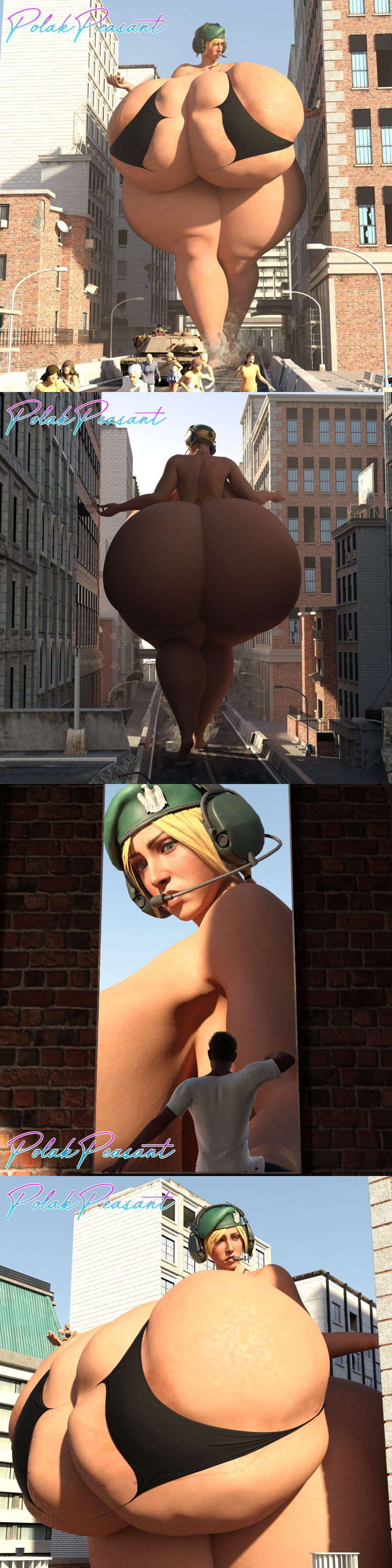 3d areola_slip ass ass_bigger_than_head big_ass big_breasts bikini blonde_hair breasts breasts_bigger_than_head breasts_bigger_than_torso bursting_breasts city enormous_ass female giant_ass giant_breasts giantess gigantic_ass headset huge_ass huge_breasts hyper hyper_ass hyper_breasts iq_(rainbow_six) macro massive_ass polakpeasant rainbow_six rainbow_six_siege saving_life thick_thighs torn_clothes