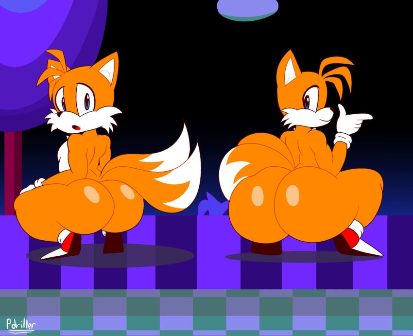 2boys 2d 2d_(artwork) 2d_artwork alternate_version_available artist_request ass ass_focus background big_ass bubble_ass bubble_butt classic_tails cub dumptruck_ass dumptruck_butt exposed_torso footwear fox fur furry furry_only handwear looking_back male male_focus male_only open_mouth orange_fur sonic_(series) sonic_the_hedgehog_(series) source_request squat squatting tagme tails tails_the_fox thick thick_ass thick_boy thick_thighs thighs thunder_thighs thunderthighs