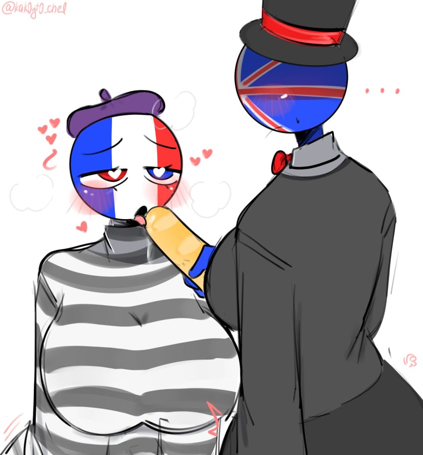 … 1futa 1girls artist_name baguette big_breasts blue_body blush breathing colored_eyes countryhumans countryhumans_girl erection erection_under_clothes france_(countryhumans) heart heart-shaped_pupils heart_eyes hearts_around_head heavy_breathing horny horny_female huge_breasts kak0yt0_chel licking loaf milkers open_mouth seductive_look source tagme tagme_(artist) tongue tongue_out twitter_username united_kingdom_(countryhumans) unseen_futa_face