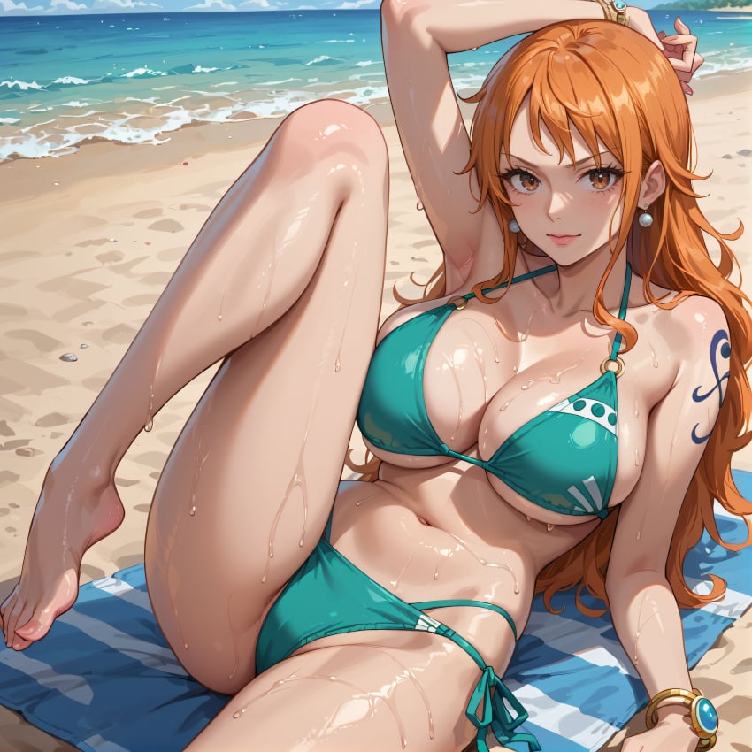 ai_fishball ai_generated female female_only nami nami_(one_piece) one_piece post-timeskip