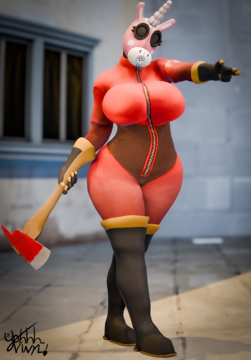 3d 3d_artwork alternate_version_at_source alternate_version_available ass big_ass big_breasts blender female fempyro huge_ass huge_breasts latex_gloves latex_suit suit team_fortress_2 tight_clothing tight_fit ughhh..._vinyl! wide_hips