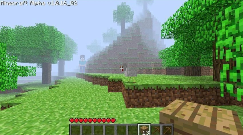 big_breasts brown_hair clothed clothed_female fog foggy_background herabrine herabrine(femherobrine) herobrine huge_breasts looking_at_viewer milf minecraft parody rule63 rule_63 screenshot screenshot_edit tall_female white_eyes