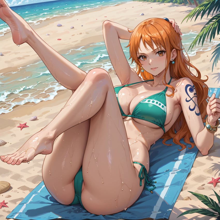 ai_fishball ai_generated female female_only nami nami_(one_piece) one_piece post-timeskip