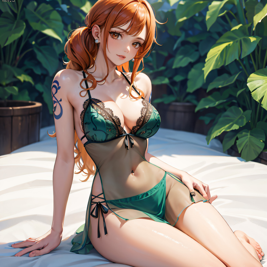 ai_fishball ai_generated female female_only nami nami_(one_piece) one_piece post-timeskip