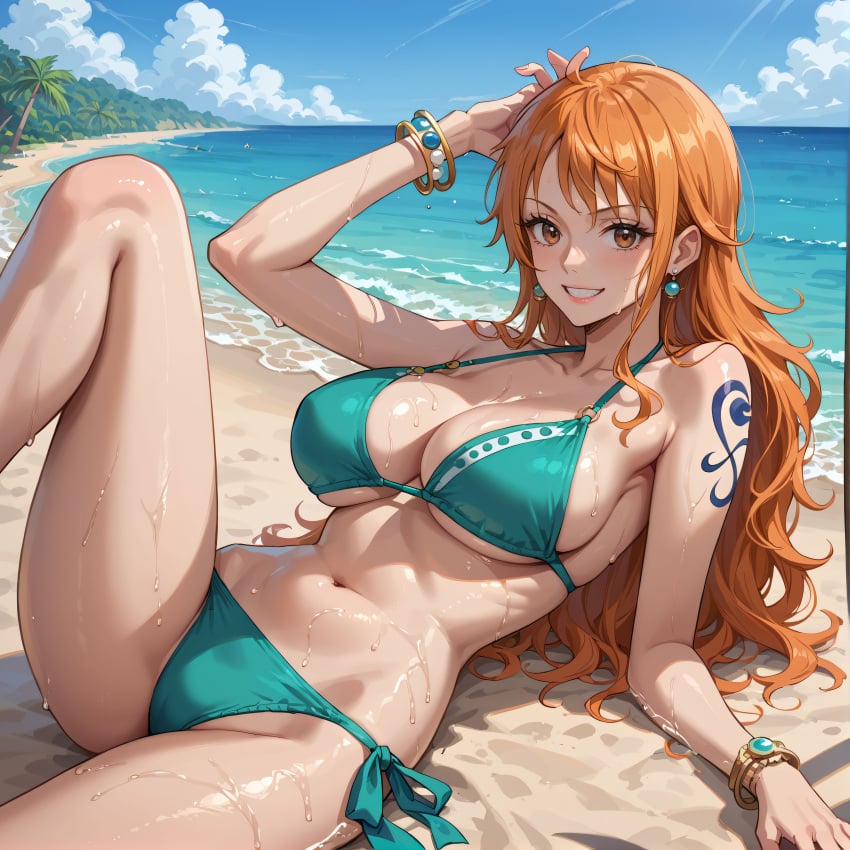 ai_fishball ai_generated female female_only nami nami_(one_piece) one_piece post-timeskip