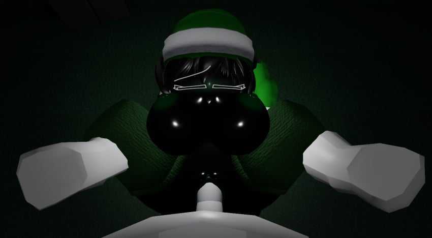 1boy 1boy1girl 1girls 2024 3d artist_request ass big_cock black_hair black_skin blush breasts christmas_hat cock dominant_male domination female image item_asylum legs_up negative10hourburstman night no_mouth penis penis_in_pussy pleasure_face pussy roblox roblox_game robloxian socks source_request tagme white_skin