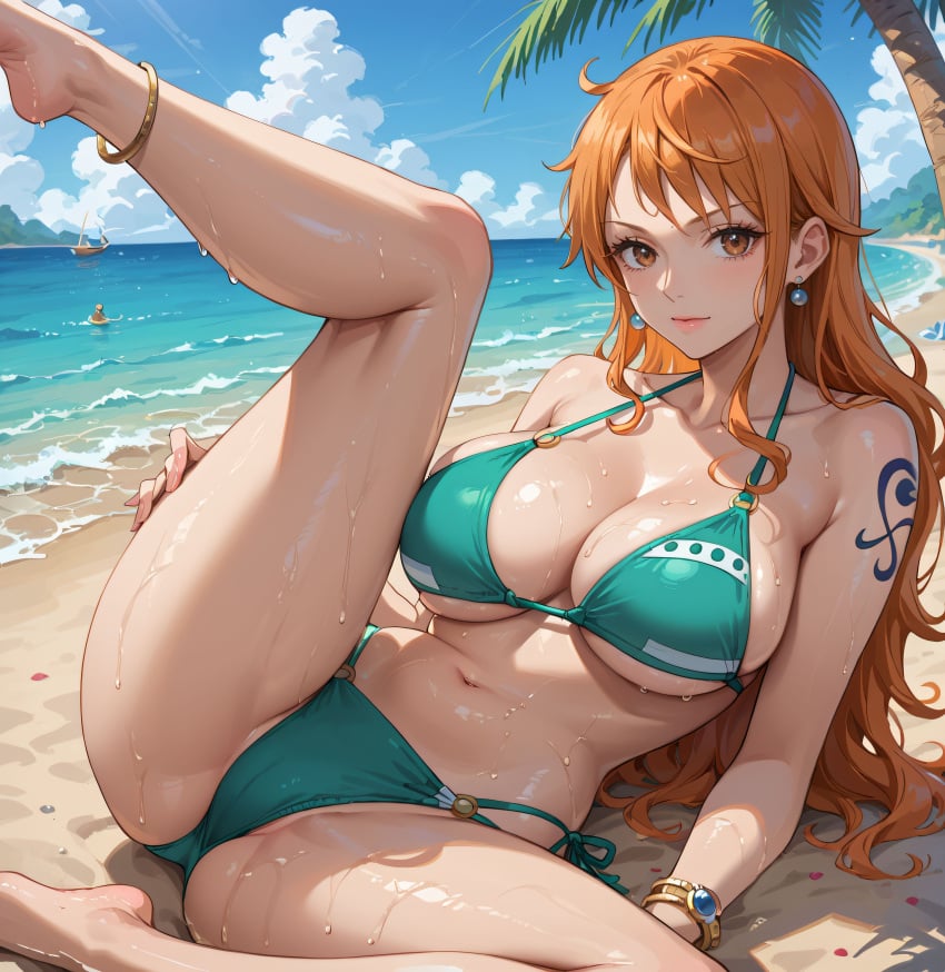 ai_fishball ai_generated female female_only nami nami_(one_piece) one_piece post-timeskip