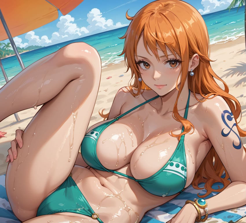 ai_fishball ai_generated female female_only nami nami_(one_piece) one_piece post-timeskip