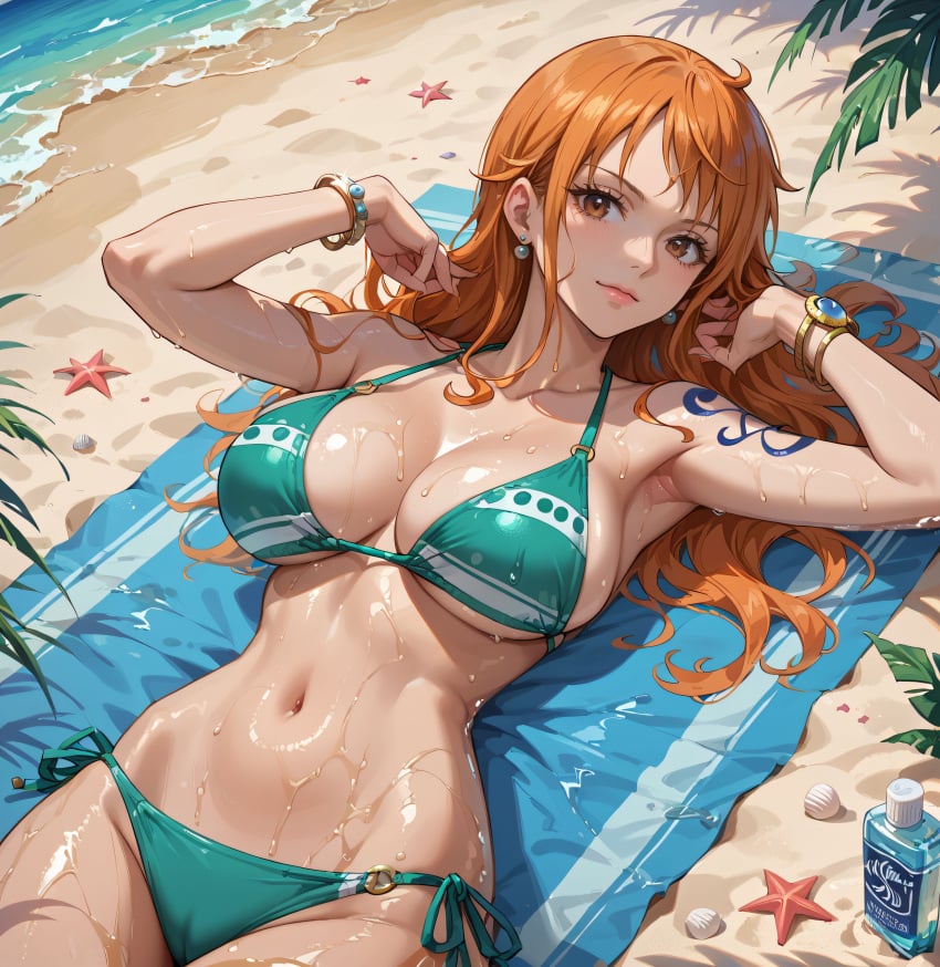 ai_fishball ai_generated female female_only nami nami_(one_piece) one_piece post-timeskip