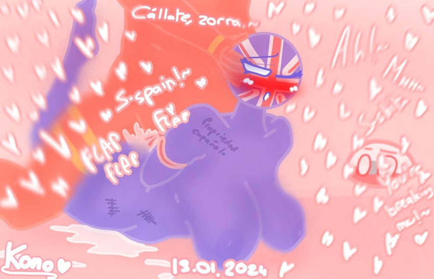 1boy 1girls ahe_gao anal anal_sex big_breasts blue_body blue_skin blurry_background countryballs countryhumans countryhumans_girl cum_in_ass cum_while_penetrated cumming_from_anal_sex dirty_talk doggy_style dominant_male gibralter_(uk) happy_sex heart hearts_around_body hearts_around_head konoboyhe larger_male legs_up looking_pleasured looking_surprised lying_on_stomach milf moaning moaning_in_pleasure mommy motion_lines older_female one_eye_closed open_mouth orgasm orgasm_face pleasure_face spain_(countryhumans) united_kingdom_(countryhumans)