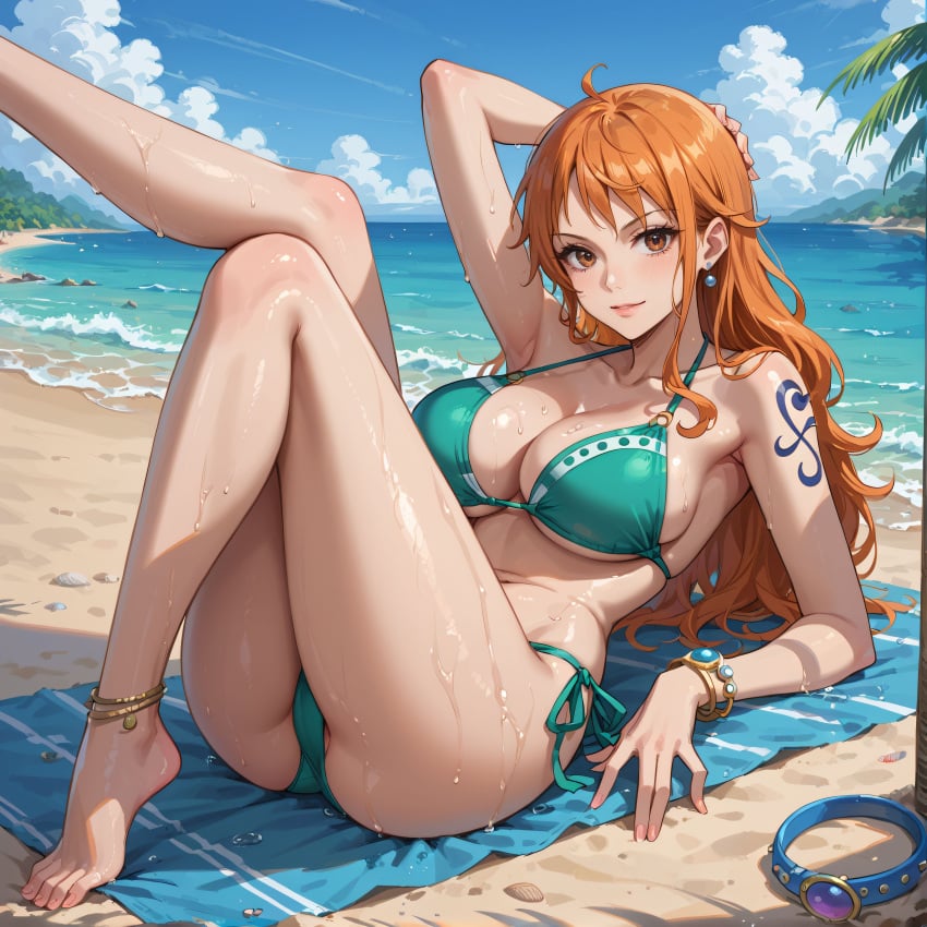 ai_fishball ai_generated female female_only nami nami_(one_piece) one_piece post-timeskip