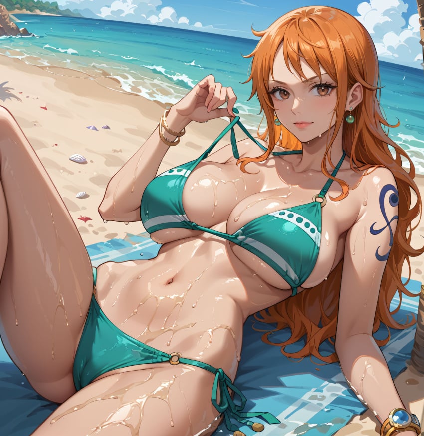 ai_fishball ai_generated female female_only nami nami_(one_piece) one_piece post-timeskip