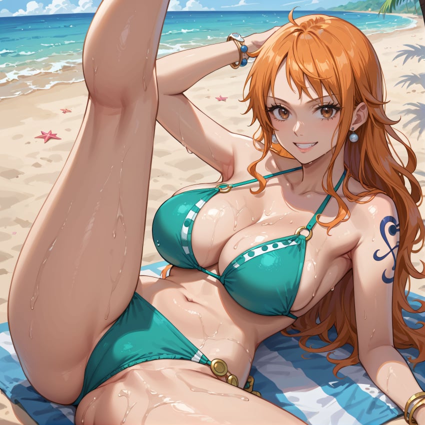 ai_fishball ai_generated female female_only nami nami_(one_piece) one_piece post-timeskip