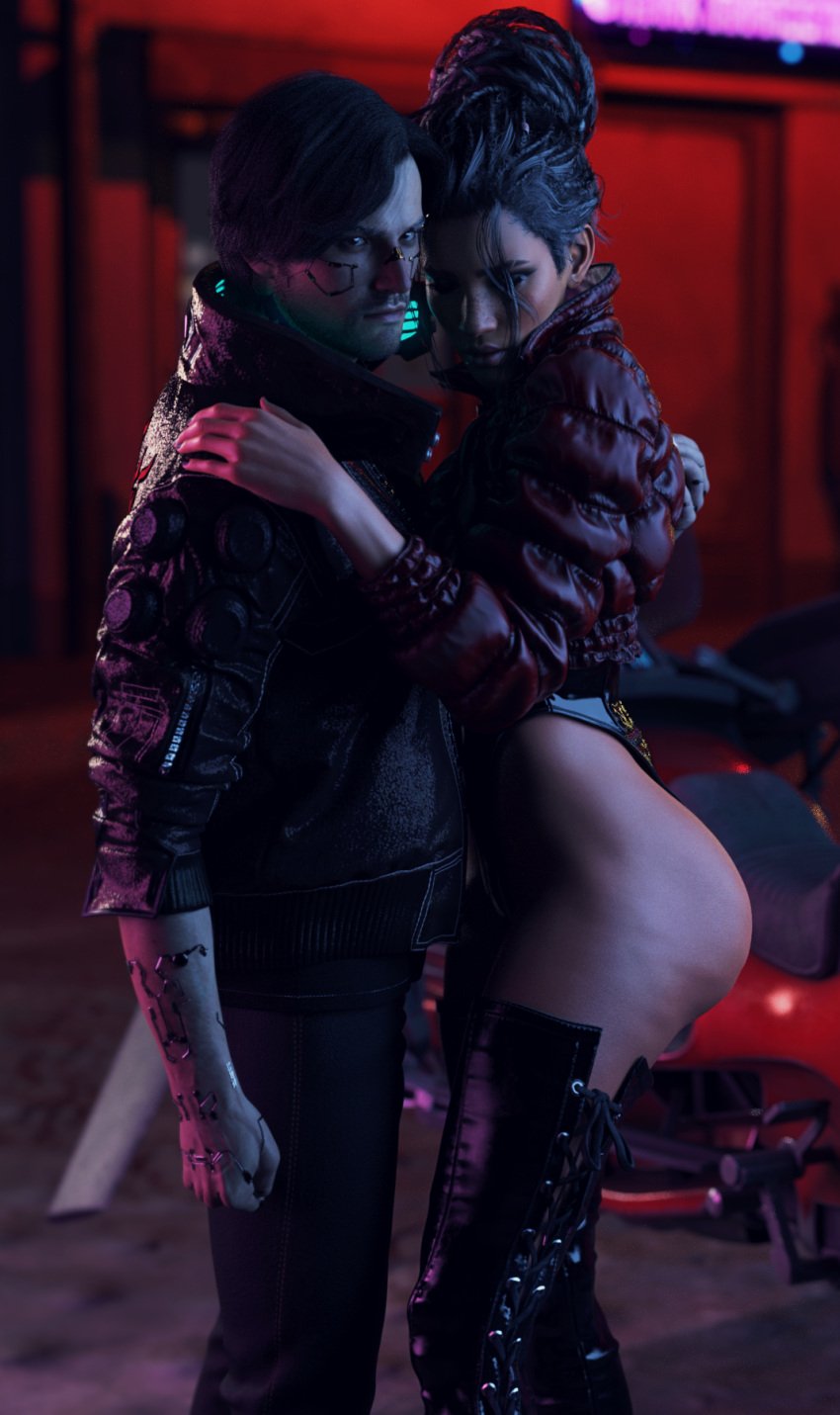 1boy 1girls 3d big_ass big_breasts breasts brown-skinned_female brown_body brown_skin bust busty cd_projekt_red curvaceous curvy curvy_figure cyberpunk_(series) cyberpunk_2077 dark-skinned_female dark_skin female hips hourglass_figure huge_ass huge_breasts large_ass large_breasts legs light-skinned_male male male/female mature mature_female mature_male panam_palmer slim_waist specterda_(artist) straight thick thick_hips thick_legs thick_thighs thighs top_heavy v_(cyberpunk_2077) vincent_(cyberpunk_2077) voluptuous waist wide_hips