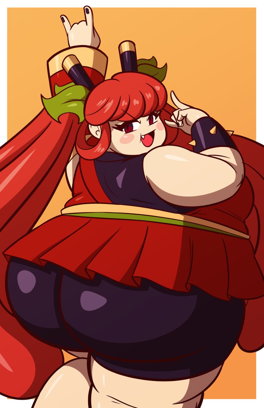 1girls axel-rosered bbw big_ass big_belly breasts bubble_butt chubby chubby_female fat fat_ass fat_butt fat_female fat_thighs fat_woman female overweight overweight_female plump plump_ass plump_butt red_hair spicy_(flavor_rave) thick_thighs wide_hips