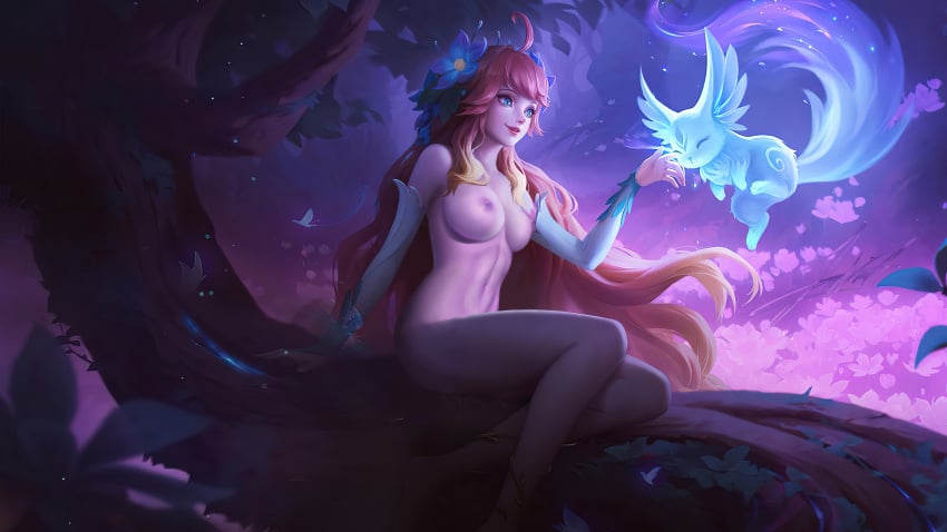 1girls breasts breasts_out female female_only floryn_(mobile_legends) heropans legs mobile_legends mobile_legends:_bang_bang naked nipples no_clothes nude nude_edit nude_female nude_filter side_view solo thighs undressed