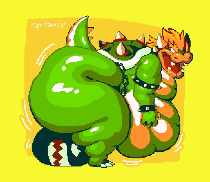 big_ass bowser bowser_fart_gif bubble_butt fat fat_ass fat_belly huge_ass male male_only mario_(series) morbidly_obese morbidly_obese_male obese obese_male overweight overweight_male penis squeamsel super_mario_world tagme thick_thighs wide_hips