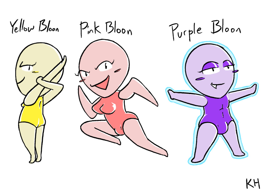 1boy 1futa 1girls bloons_tower_defense dickgirl female futanari kingheron_(artist) male pink_bloon purple_bloon tagme yellow_bloon