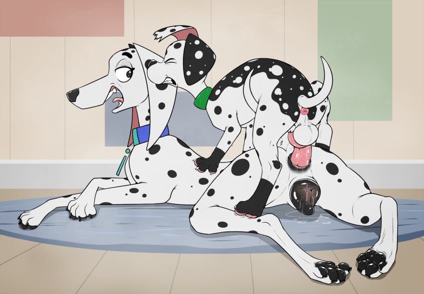 101_dalmatian_street 101_dalmatians 2023 age_difference anal anal_juice anal_sex animal_genitalia animal_penis animal_pussy anus balls black_body black_fur bodily_fluids canid canine canine_genitalia canine_penis canine_pussy canis conditional_dnp dalmatian davis_(darkelement) delilah_(101_dalmatians) disney domestic_dog duo female feral fur genital_fluids genitals hi_res knot larger_female larger_penetrated looking_pleasured male male/female mammal multicolored_body multicolored_fur older_female penetration penile penile_penetration penis penis_in_ass psy101 pussy pussy_juice sex size_difference smaller_male spots spotted_body spotted_fur tail tongue tongue_out white_body white_fur younger_male