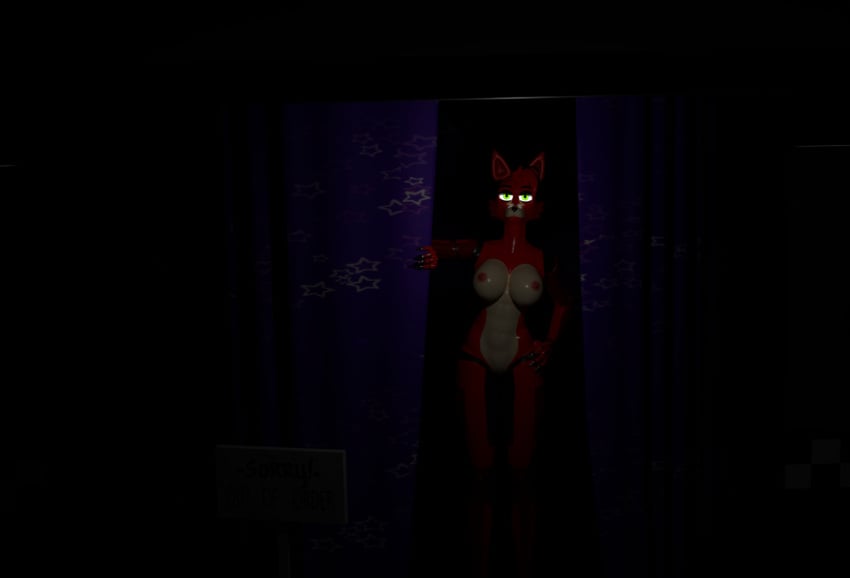 animatronic completely_nude completely_nude_female female five_nights_at_freddy's fnaf foxy_(fnaf) nude nude_female pirate poltocoj solo