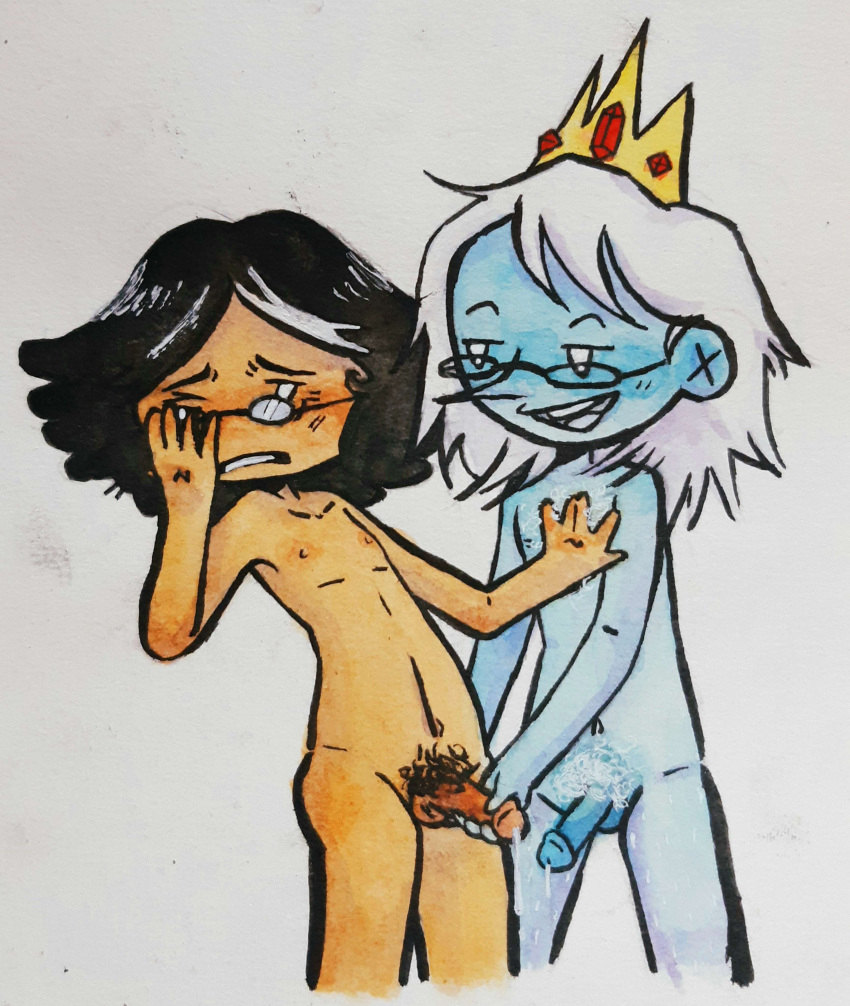 ac1dxd adventure_time blue_skin cum dick erection fanart fionna_and_cake gay gay_male gay_sex homosexual masturbating masturbation penis pubic_hair self_upload simon_petrikov traditional_art traditional_drawing_(artwork) traditional_media traditional_media_(artwork) winter_king