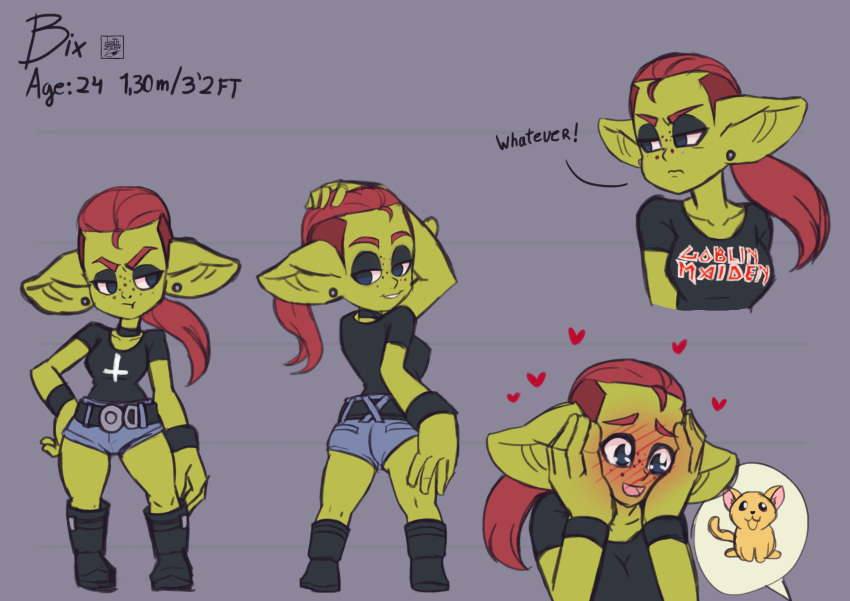 bix_(deathzera) deathzera goblin goblin_female hi_res monster_girl original_character ponytail shortstack tagme