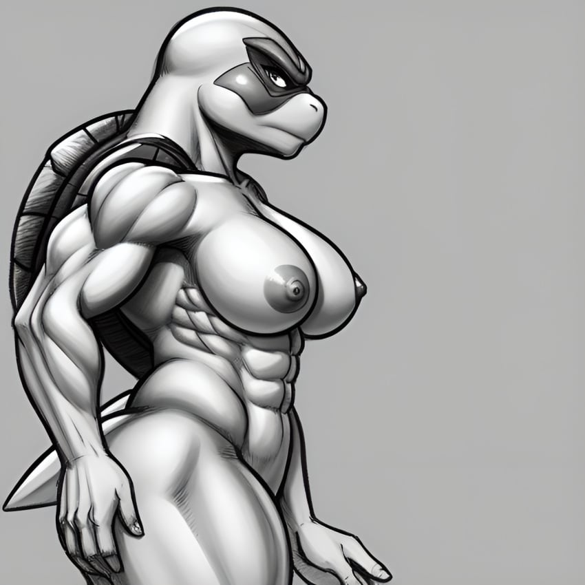 1girls 2020s 2023 ai_generated anthro female female_only frosting.ai muscular_female naked naked_female nude nude_female scalie scalie_humanoid scalieton self_upload teenage_mutant_ninja_turtles turtle turtle_humanoid