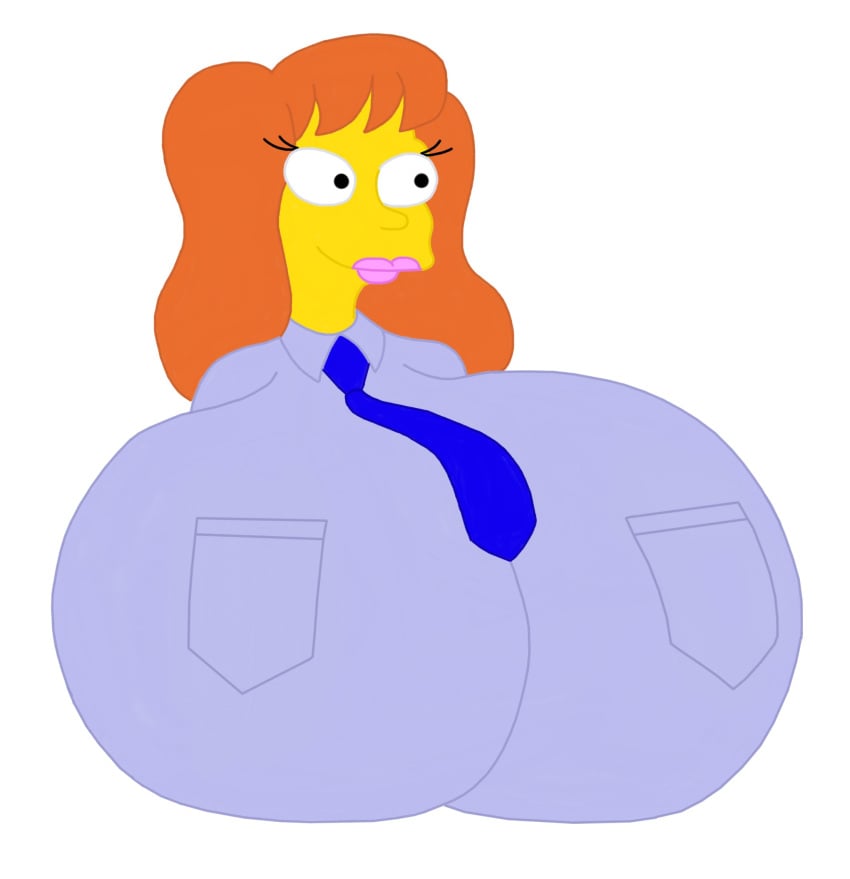 2023 big_breasts breasts_bigger_than_head bumm213 clothed female female_only huge_breasts mindy_simmons the_simpsons