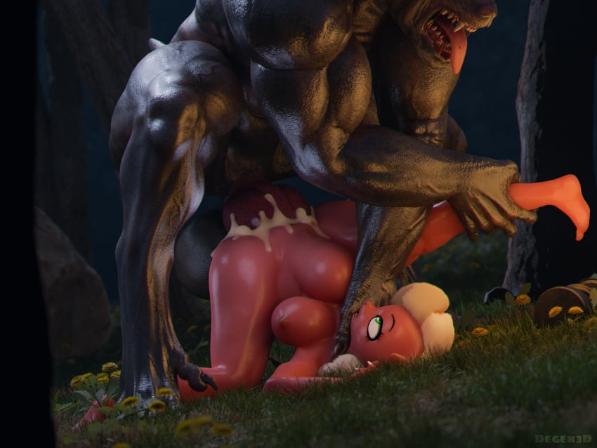 absurd_res anthro balls big_balls bodily_fluids cum cum_in_pussy cum_inside degen3d duo ejaculation elie_sugarpop_(oc) female forced genital_fluids genitals hasbro hi_res male male/female my_little_pony rape stomach_bulge tagme vaginal_penetration