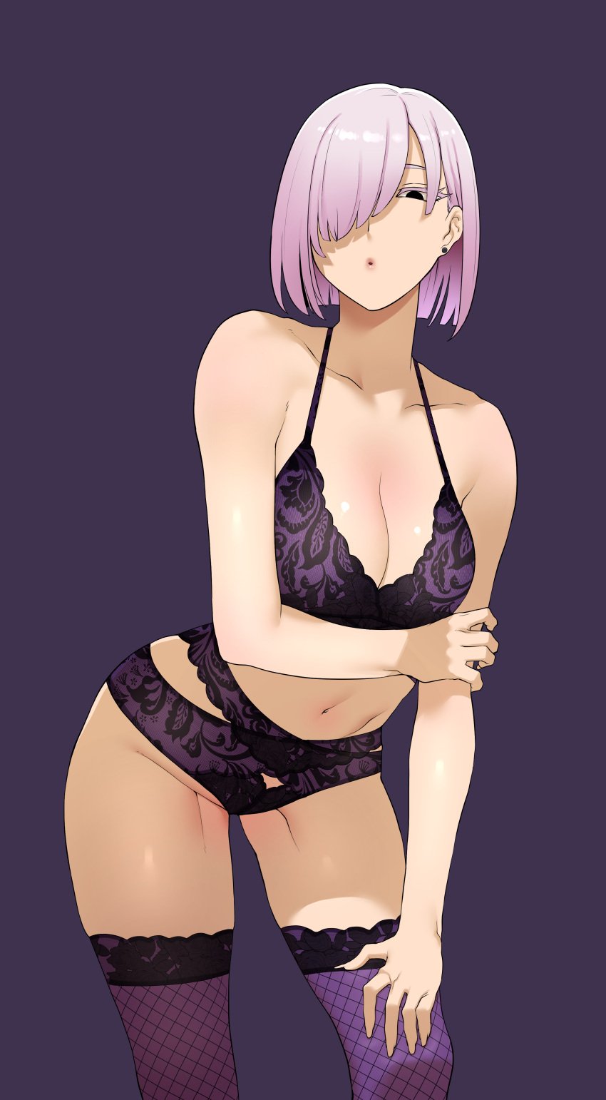 1girls 2d abbb alternate_costume breasts female female_only fiona_frost lingerie nightfall_(spy_x_family) solo spy_x_family