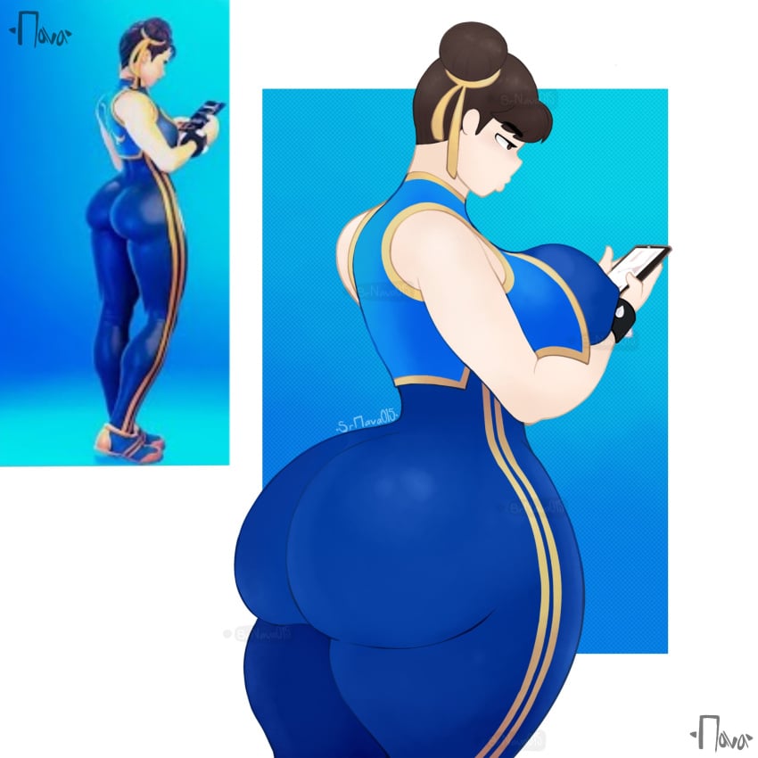 1girls background big_ass big_breasts chun-li chun-li_(fortnite) female female_only fortnite fully_clothed solo srnava street_fighter street_fighter_6